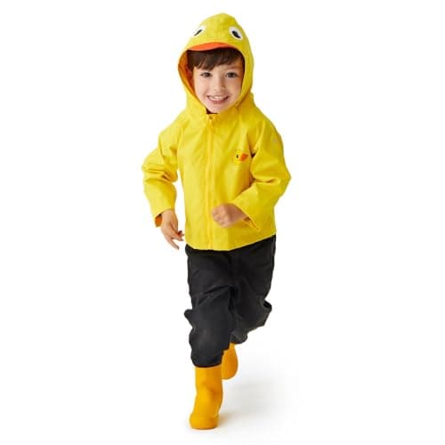 Image of Regatta Boys & Girls Unisex Kids Animal Durable Water Repellent Jacket