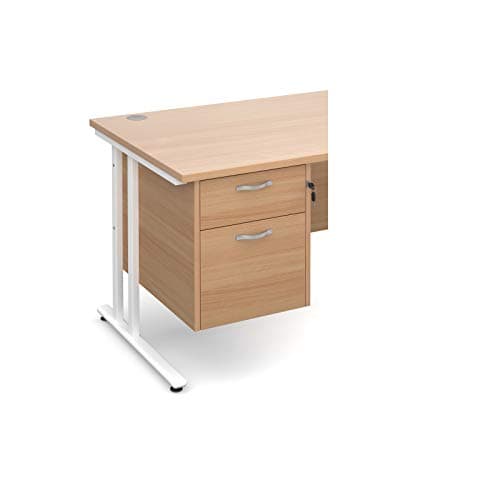 Image of Maestro 25 2 drawer fixed pedestal, Beech