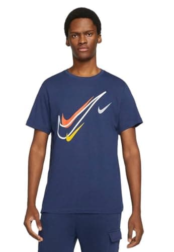 Image of NIKE Multi Swoosh T-Shirt Navy Large
