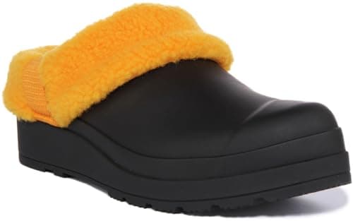 Image of Hunter Play Sherpa Insulated Clog Black/Nomad Orange 5 M