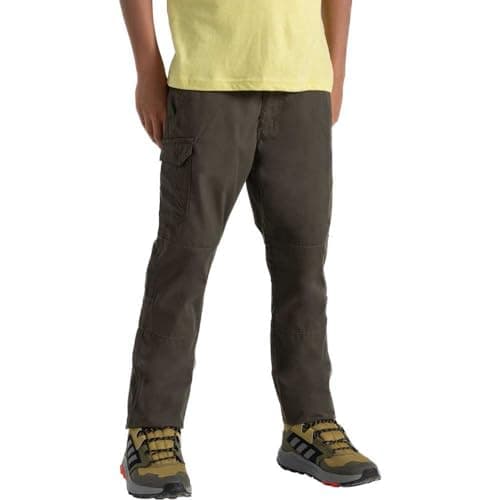 Image of Craghoppers Unisex Kids Kiwi II Walking Trousers Regular Fit Water Repellent Green