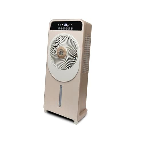 Image of Swan Nordic 2-in-1 Evaporative Air Cooler with 24 Fan Settings, 3 Airflow Modes, Advanced Cooling System and 24 Hour Automatic Timer, 5L, 28W, Oatmeal, SAC16800OAT