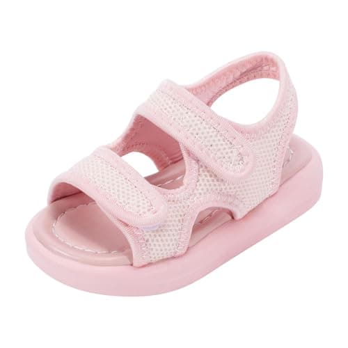 Image of SCCGKP Kids Boys Girls Summer Sports Sandals Hiking Beach Outdoor Open toe Sports Sandals for Kids (Pink, Little Kid, Men, 5, Numeric Range, UK Footwear Size System, 5.5, Medium)