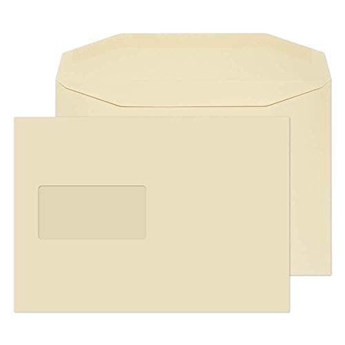 Image of Blake Purely Everyday C5 162 x 229 mm 100 gsm Gummed Mailer Window Envelopes (C6178W) Cream - Pack of 500