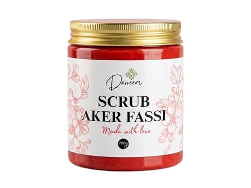 Image of Aker Fassi Body Scrub – Traditional Moroccan Exfoliating Scrub with Poppy Flower & Pomegranate – Natural Brightening & Smoothing Body Polish