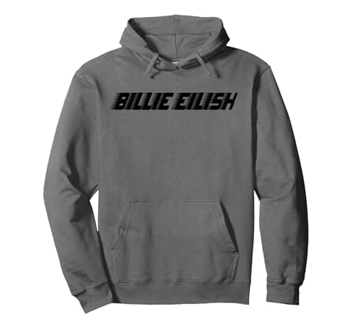 Image of Official Billie Eilish Merch for Fans Iconic Indie Pop Music Pullover Hoodie, Adult Unisex, Asphalt Grey, Small