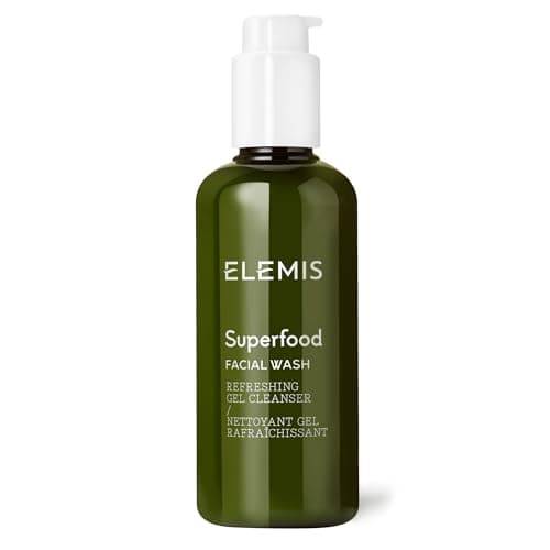 Image of ELEMIS Superfood Face Wash 200ml, Lightweight Daily Nutrient-Rich Deep Gel to Foam Cleanser Balances & Hydrates Sensitive Skin, Refreshing, Antioxidant-Rich Skincare Treatment