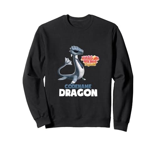 Image of Dragon Mania Legends Codename Dragon Sweatshirt, Adult Unisex, Black, XXL