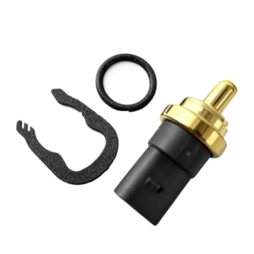 Image of Coolant Temperature Sensor 29318 06A919501A for Audi VW Ford Seat Skoda, 5.5cm/2.17in【Accurate Temp+Fast Response】Engine Water Temp Sensor with Seal Ring & Clip
