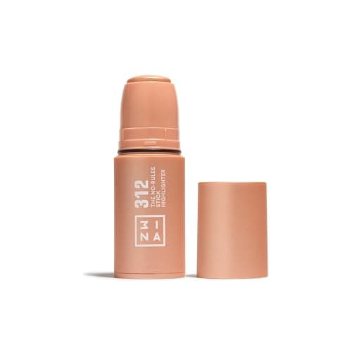 Image of 3INA MAKEUP - The No - Rules Stick Highlighter 312 - Highlighter Stick Rose gold for Eyes Lips & Cheeks with Hyaluronic Acid
