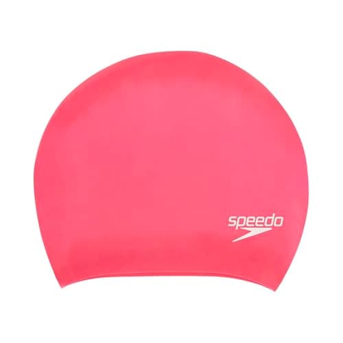 Image of Speedo Unisex-Adult Long Hair Cap | Swim Cap | Snag Free | Easy-On Training Aids, Ecstatic, One Size