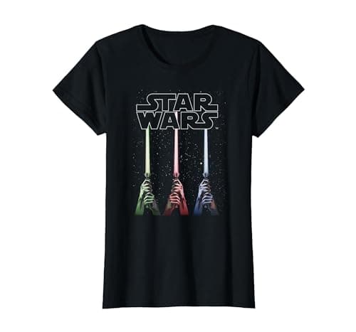 Image of Star Wars Lightsabers T-Shirt, Women, Black, X-Small