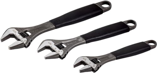 Image of Bacho Alloy Steel Metric Adjustable Wrench Set (Pack of 3)