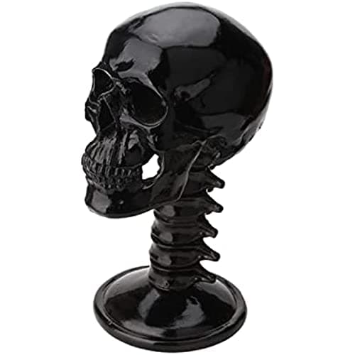 Image of ChengChengJin Motorcycle Skull Helmets Holder-Resin Crafts Skull Helmets Rack Desk Ornament-Display Stand for Helmets, Hats, Eyeglasses