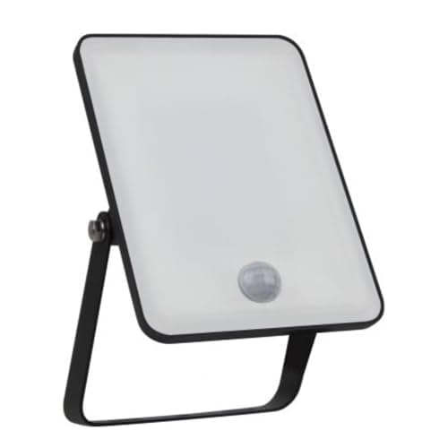 Image of LumenEco Sensor LED Floodlight with PIR Motion Sensor 20W Cool White 4000K IP65 Outdoor Security Light Energy Efficient Exterior Wall Light for Garden Driveway and Patio - 20cm Cable