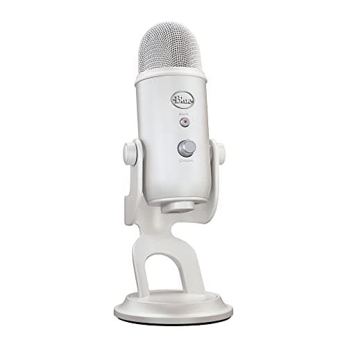 Image of Logitech for Creators 988-000533 Gaming Microphone, G Blue Yeti USB Gaming Microphone, Computer Mic, Streamlabs Themes, Off White