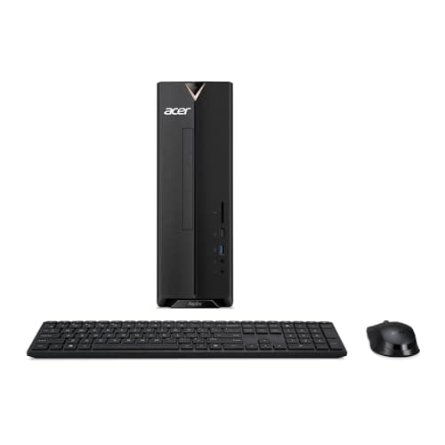 Image of acer Aspire XC-840 Desktop PC (Intel Celeron N4505 | 8GB DDR4 RAM | 256GB SSD | Windows 11 Home) - Black