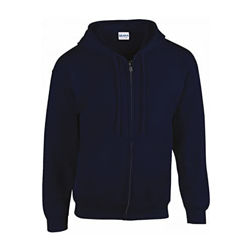 Image of Gildan Heavy Blendâ Full Zip Hooded Sweatshirt Sweatshirt, Navy Blue, XL Unisex Adult, Navy blue, XL