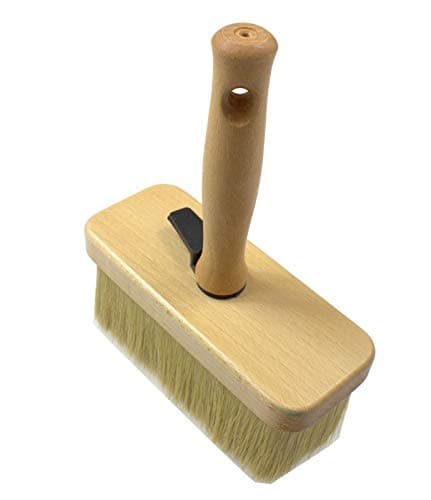 Image of POL-BRUSH Wallpaper Paste Brush (6,7"x2,36"|170x60mm) - Masonry Paint Brush - Professional Paste Block Brush - Multipurpose Large Paint Brush - Good for Ceiling Paint, Fence, Shed, and Decking