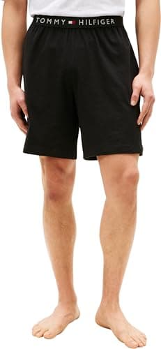 Image of Tommy Hilfiger Men's Jersey Pj Short UM0UM03817 Shorts, BLACK (Black), L