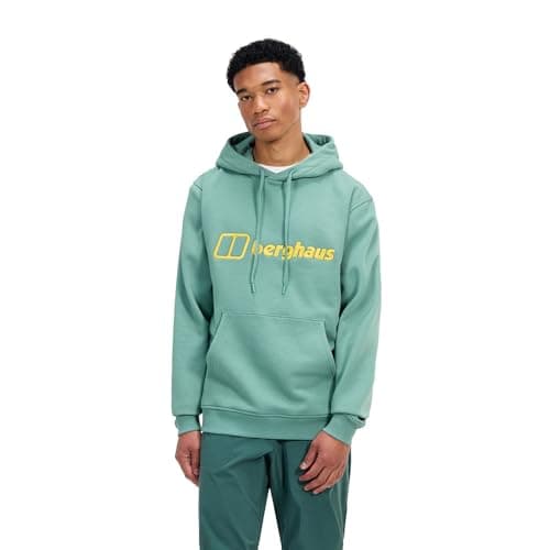 Image of Berghaus Men's Logo Pullover Hoodie | Added Warmth | Extra Comfortable Hoodie, Light Terrain, L