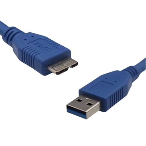 Image of AJPARTS UK Hard Drive Cable USB 3.0 A to Micro B 5Gbps for Portable External Hard Drive, My Passport, WD Elements, Seagate, for Toshiba, LaCie, Maxtor, for Samsung Galaxy S5/M3 1TB/Note 3 etc