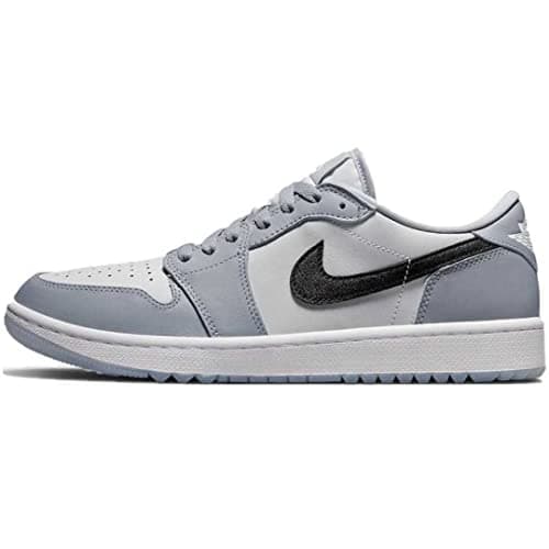 Image of Nike Men's Air Jordan 1 Low Shoes Basketball, Wolf Grey/Black-photon Dust, 10.5 UK
