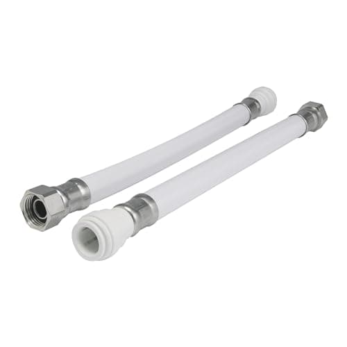 Image of JG Speedfit WFLX15 Union Nut Flexible Hose, White, 15 x 1/2-Inch Bsp-300 mm, Set of 2 Pieces