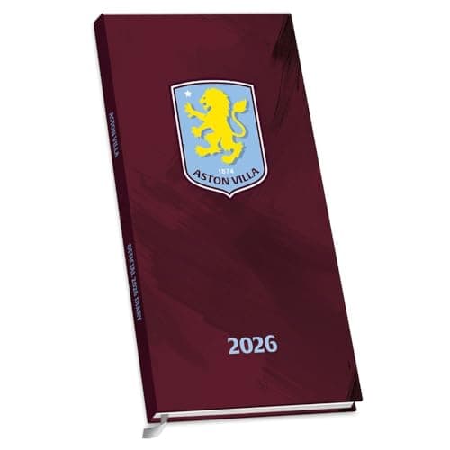Image of 2026 DIARY ASTON VILLA FC WEEK TO VIEW SLIM POCKET DIARY OFFICIAL PRODUCT