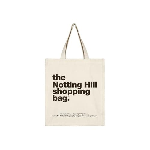 Image of Notting Hill Original Canvas Tote Bag – Large Reusable Cotton Shopping Bag, 42x39cm, Eco-Friendly Shoulder Bag for Women, Groceries, Work & Daily Use