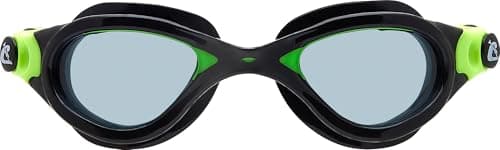 Image of Cressi since 1946-Flash Goggles-Swimming Goggles with Separate Lenses, Ideal for Swimming Pool, Snorkeling, Triathlons, Anti Fog, Scratch Resistant and UV Protection-Black/Lime_Smoked Lenses
