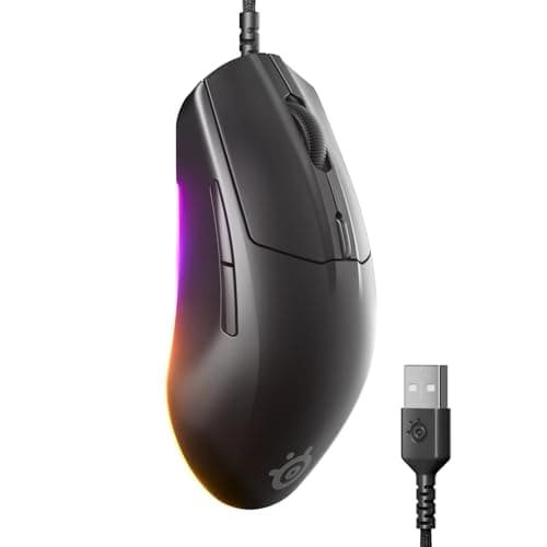 Image of SteelSeries Rival 3 Gen 2 Gaming Mouse - 8500 DPI TrueMove Core Optical Sensor - 60 Million Click Durability - Low Latency - 77g Lightweight - 100% PTFE Feet - RGB - Black