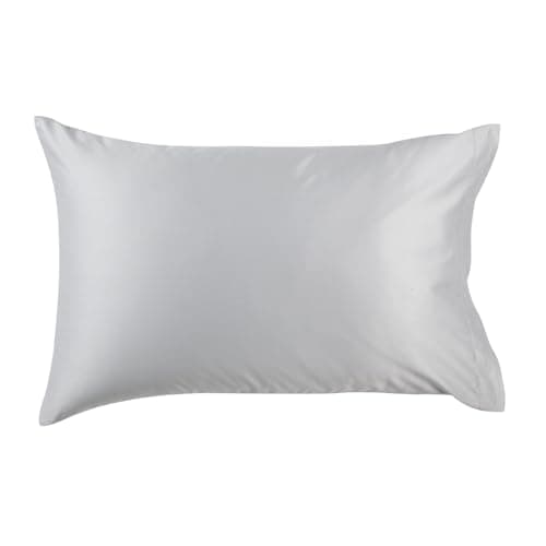 Image of Christy Standard Pillowcases 2 Pack | 400TC Luxury Bedding | Platinum Grey Pillow Case Pair | 100% Cotton Sateen | Soft Silky Bed Linen