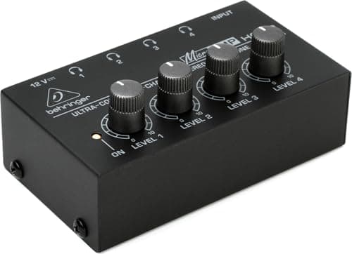 Image of Behringer MICROAMP HA400 Ultra-Compact 4 Channel Stereo Headphone Amplifier