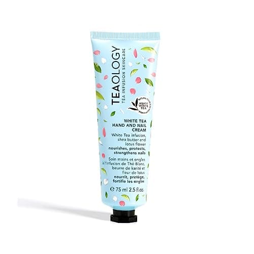 Image of Teaology White Tea Hand and Nail Cream 75 ml I Hand Cream and Nail Care in One I Fast Absorbing I Natural Cosmetics I Vegan