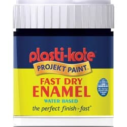 Image of Plasti-kote Fast Dry Enamel Brush On 59ml Bottle Gloss Black