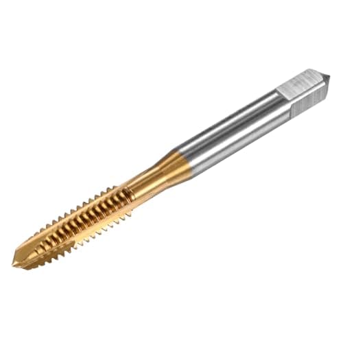 Image of M METERXITY 1-Pack 1/4-20 UNC Thread Tap, HSS Titanium Coated 70mm Length Straight Flute Right Hand Thread Screw Tapping Tool for Drilling/Milling Machines/CNC Machine Tools