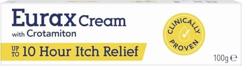 Image of Eurax Itch Relief Cream, Hydrating Relief from Itchy & Irritated Skin, Alleviates Itching from Rashes, Eczema, Dermatitis & Chickenpox, Dermatologist Recommended, Contains Crotamiton, 1 x 100g
