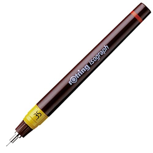 Image of rOtring Isograph Technical Drawing Pen | 0.35 mm | Refillable Fineliner Pen