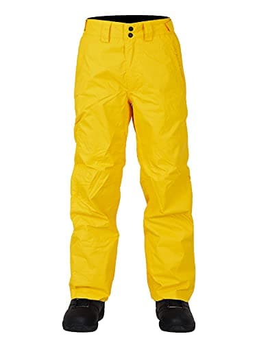 Image of Two Bare Feet Men's and Women's Unisex Waterproof Trousers - Adults Salopettes for Hiking, Outdoors, Snowboard & Ski (Claw Hammer, Sun Yellow, Large)
