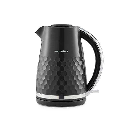 Image of Morphy Richards Hive Kettle, 1.5L, Easy Fill System, Enhanced Waterspout, 3KW Rapid Boil, 360 Degree Base, Limescale Filter, Water Viewing Window, Black, 108271
