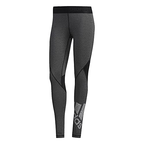 Image of adidas Alphaskin Badge of Sport Tight, Black/Heather, X-Small