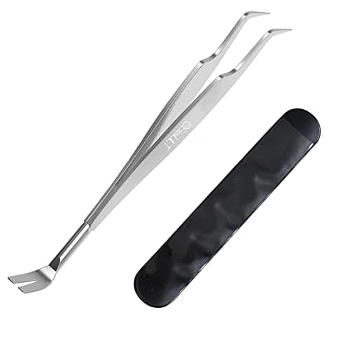 Image of EasyULT 2 in 1 Tick Remover, Stainless Steel Professional Tick Removal Tool, Safe Tick Remover for Pet, Humans, Dogs, Cats
