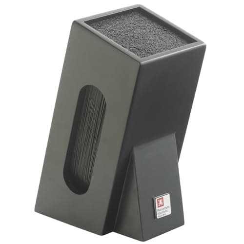 Image of Richardson Sheffield R164HSRC58846 Knife Block with Brush Insert Unequipped Black, 15.5 x 11.5 x 26 cm