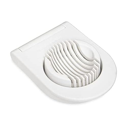 Image of KitchenAid Egg Slicer I Egg Separator I Also Cuts Hard Boiled Eggs, Mozarella, Mushrooms, Cheese, Sausage, Fruit I Stainless Steel Wires I Dishwasher Safe I White