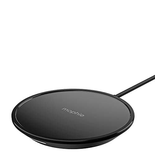 Image of ZAGG mophie wireless charging pad mini - 7.5W Fast Charging - Made for Apple iPhone and AirPods - Polished Finish - Black (UK Plug)