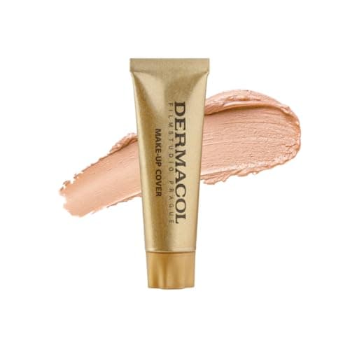 Image of Dermacol Mini Full Coverage Foundation 13g, Liquid Matte Makeup with SPF 30, Waterproof Foundation for Oily Skin, Acne & Under Eye Bags, Long-Lasting Makeup Product Shade - 209