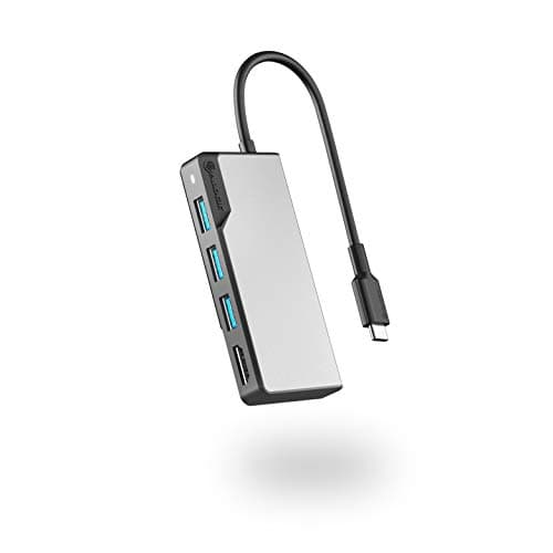 Image of ALOGIC USB-C Fusion Core Hub, 5-in-1 Type C Adapter, 4K HDMI, USB C 3.1, USB A 3.1, Compatible with MacBook Pro/Air, iPad Pro/Air & USB-C enabled devices