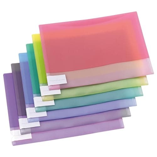 Image of Tarifold Double A4 Presentation and Filing Pockets - Pack of 12 Assorted Colours