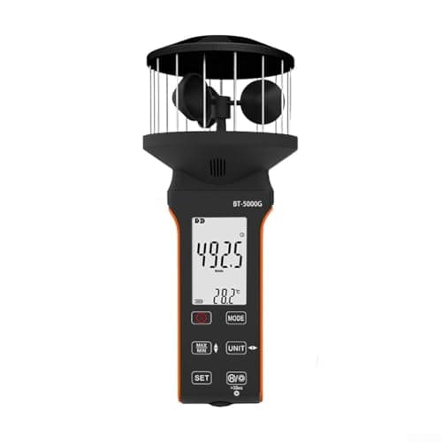 Image of Startbuymore Compact Digital Anemometer With Cup Sensor And LCD Screen For Accurate Detection In M/s Ft/min Knots Km/hr
